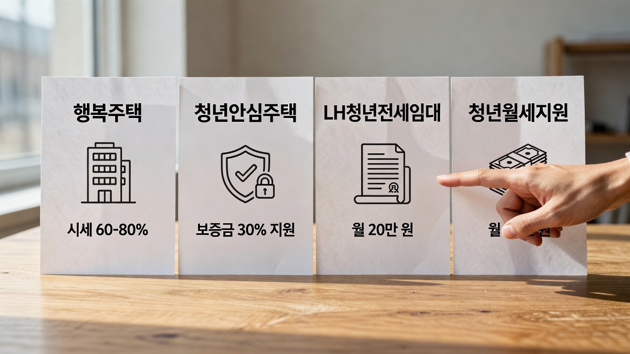 2026 청년 주택 지원 정책 총정리: 4가지 차이점 비교